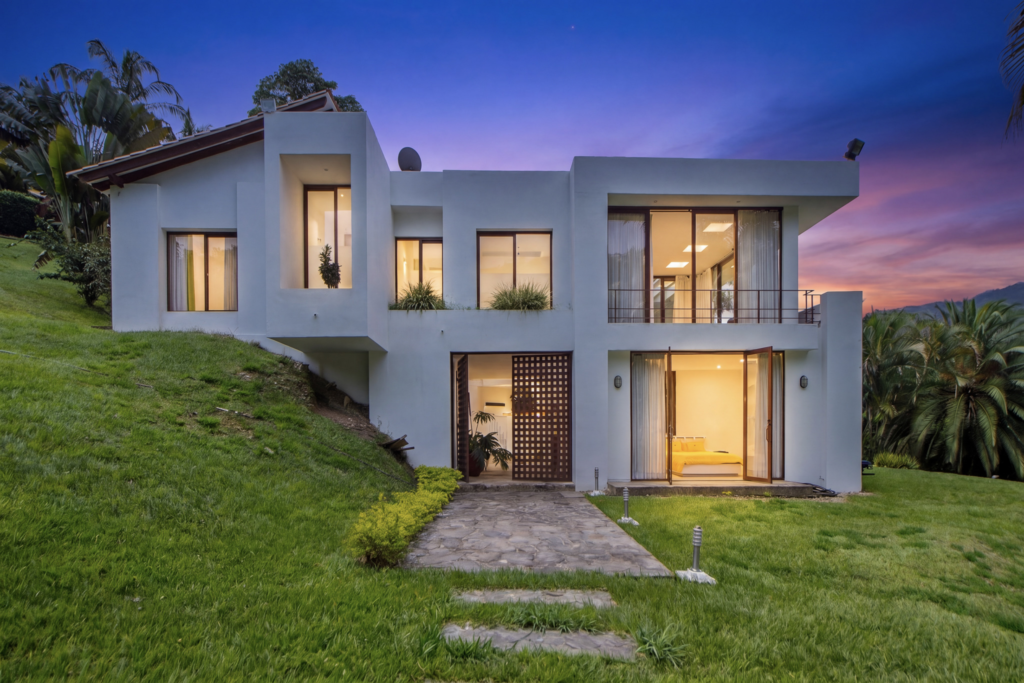 Exterior after Cinematic Twilight preset