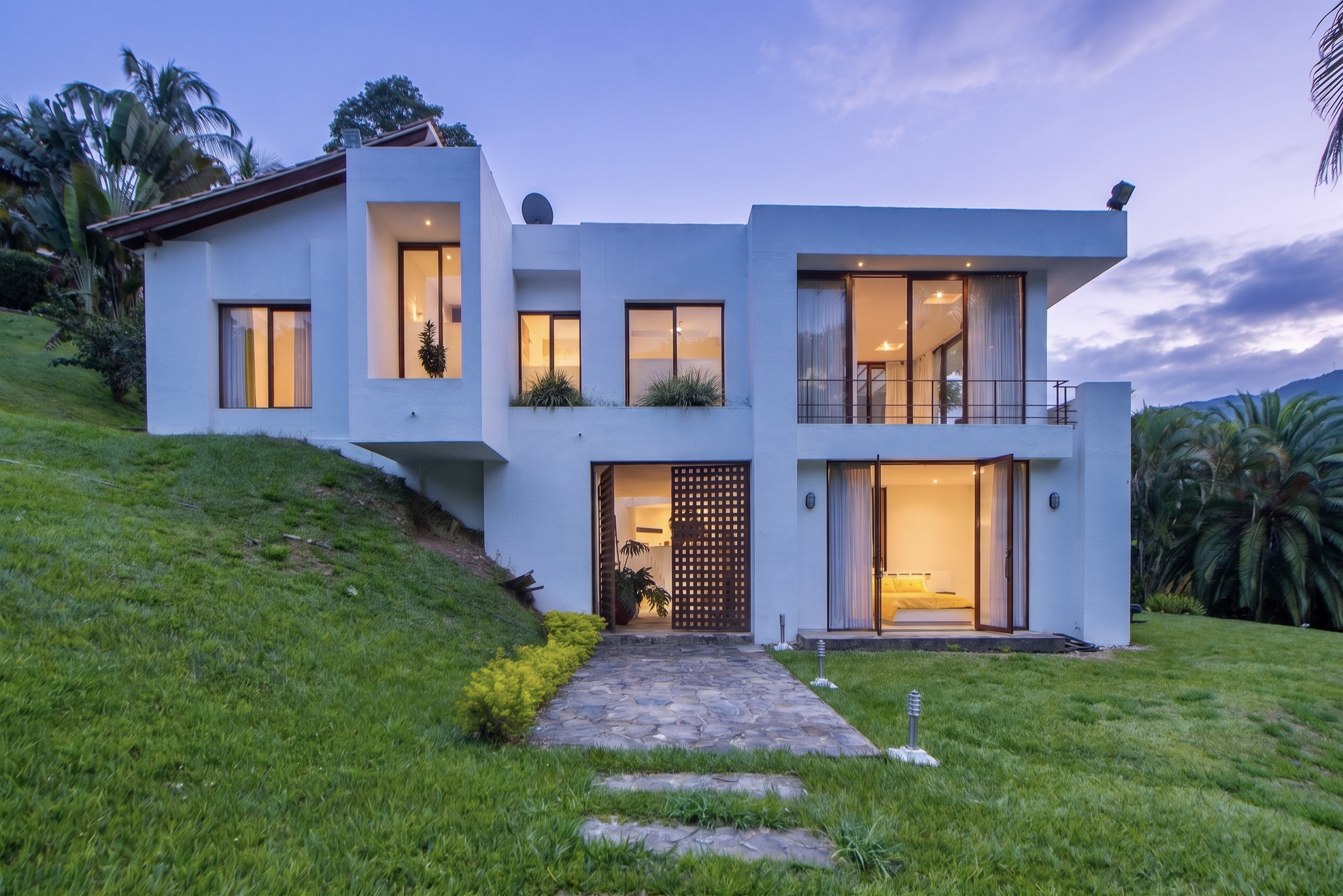 Exterior after Lavender Blue Hour preset