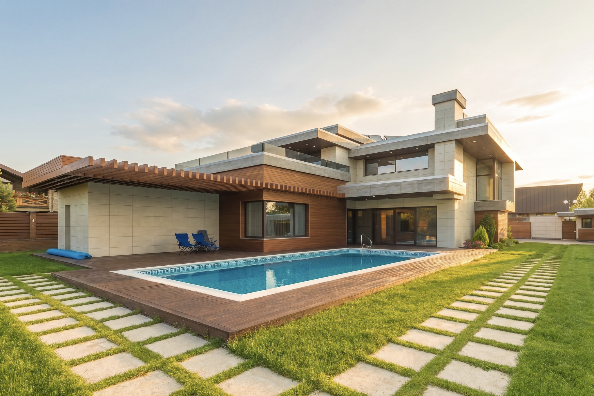 Exterior after Golden Hour preset