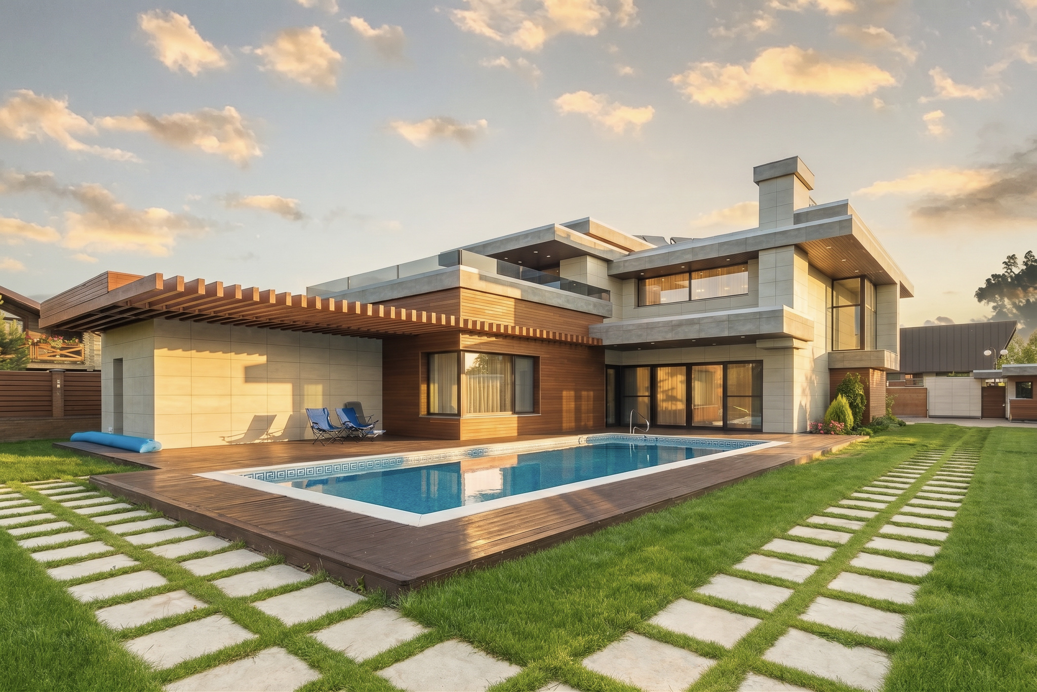 Exterior after Low Sun Architectural preset