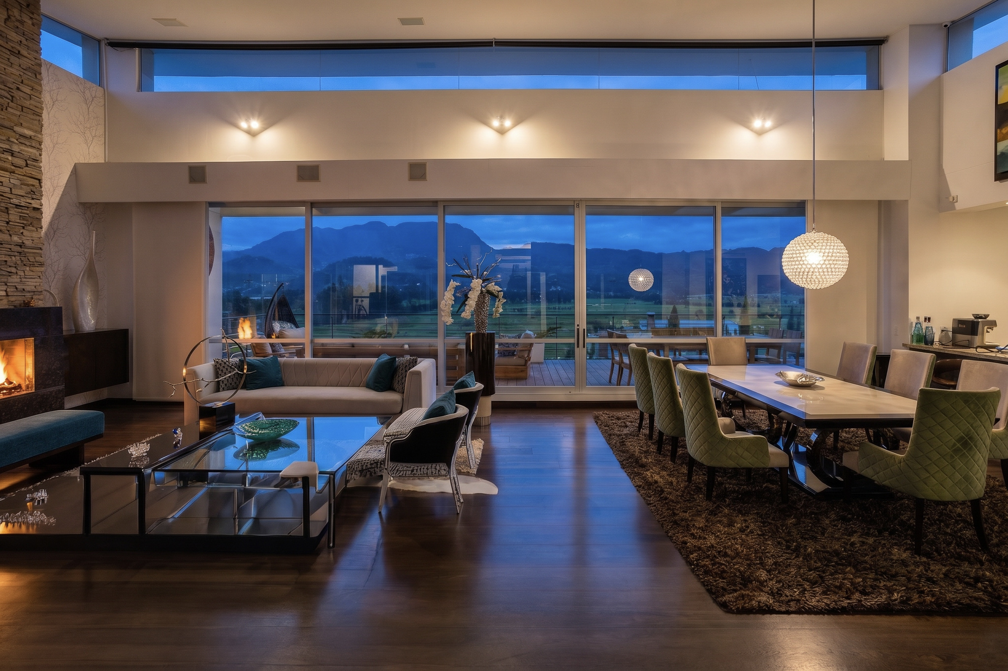 Interior after Blue Hour preset