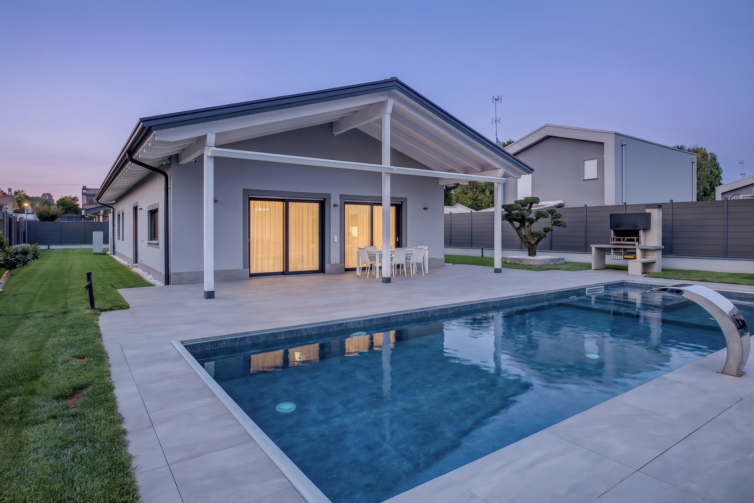 Exterior after Blue Hour Glow preset