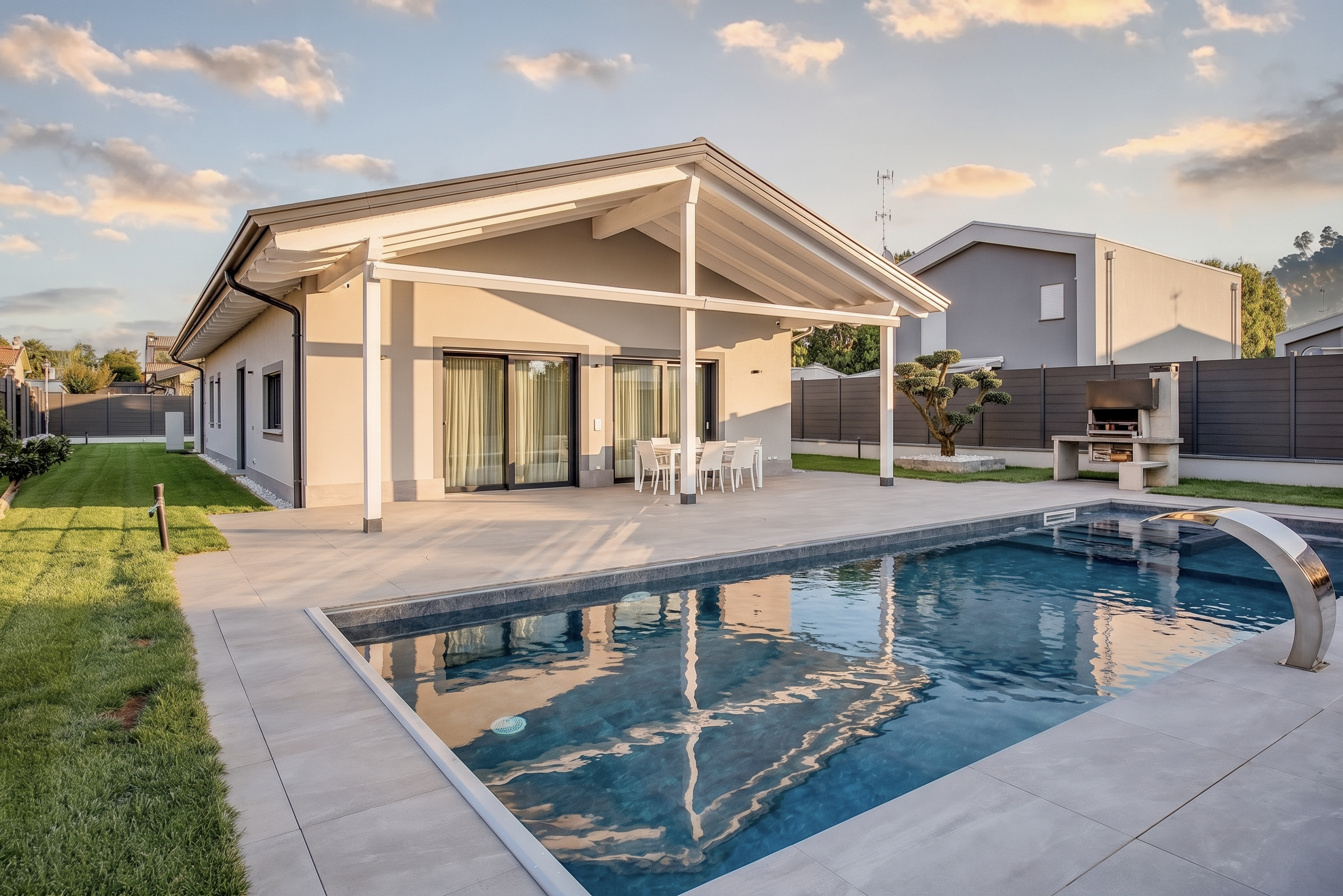 Exterior after Low Warm Sun preset