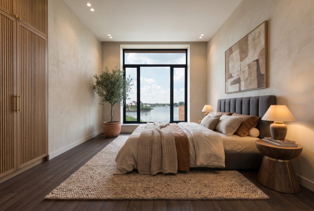Virtual renovation — the same room as an Editorial bedroom